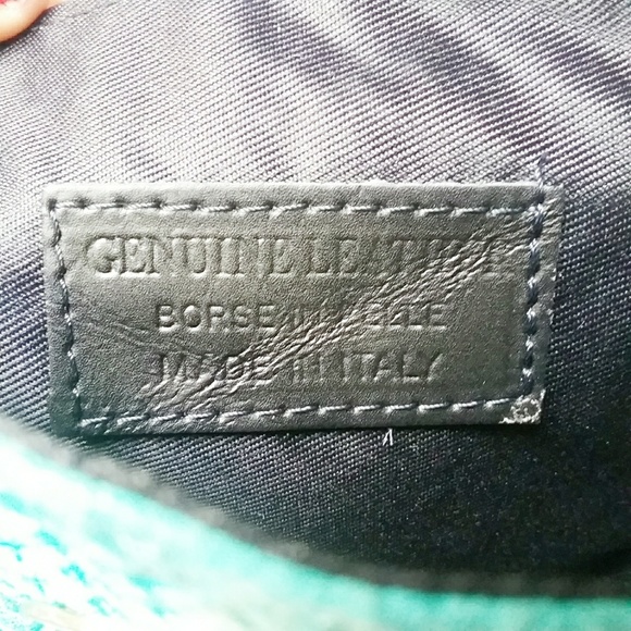 Borse In Pelle | Teal Gold Chain Crossbody - Picture 4 of 6